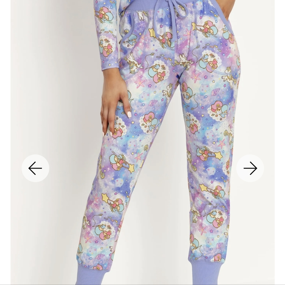 Black Milk little twin stars comfy pants Large pajama bottom